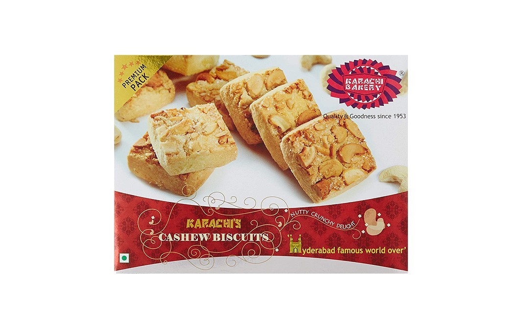 Karachi Bakery Cashew Biscuits    Box  400 grams